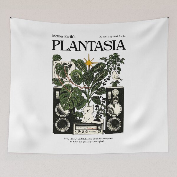 Item preview, Mort Garson Mother Earth's Plantasia Cat designed and sold by moyjoystudio.