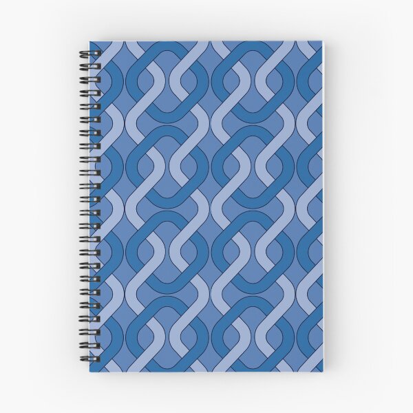 Item preview, Seamless retro chain weave cornflower blue designed and sold by ChimaHome.