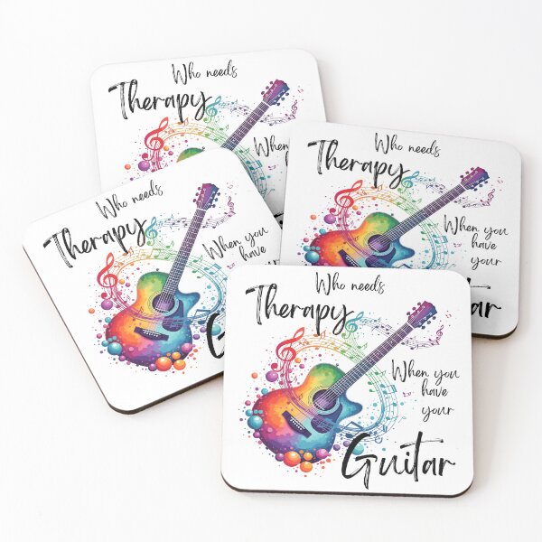 Item preview, Cool Who Needs Therapy When You Have Your Guitar_black designed and sold by Embers & Incense Co..