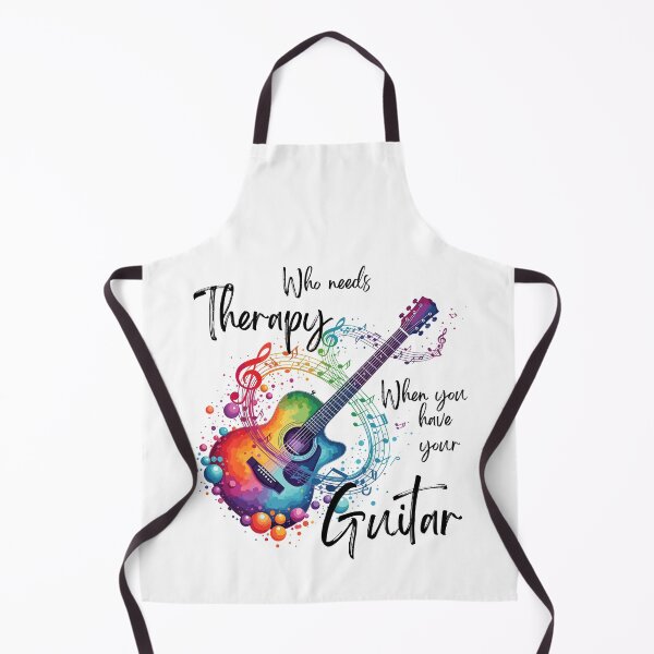 Item preview, Cool Who Needs Therapy When You Have Your Guitar_black designed and sold by Embers & Incense Co..