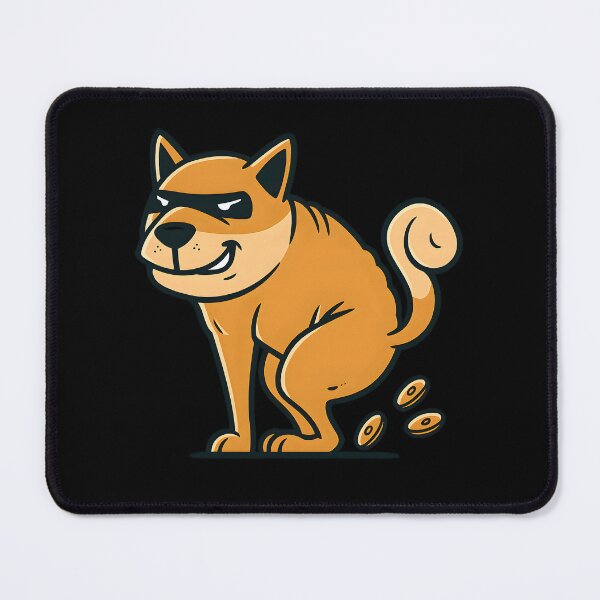 Item preview, Funny Hilarious Dog Humor Shiba Inu Pooping Meme Cartoon for Pet Lovers designed and sold by DrawHandArt.