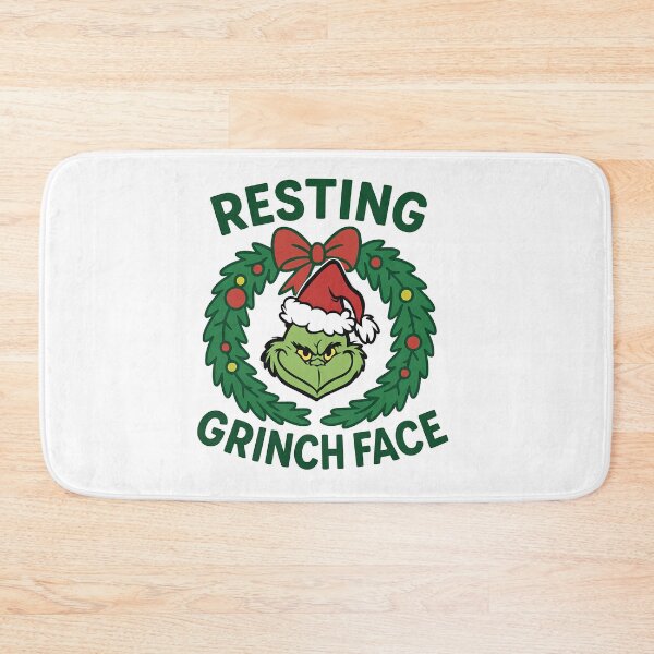 Item preview, Resting Grinch Face Christmas Design – Funny Holiday Grumpy Grinch Artwork designed and sold by darryllouis245.