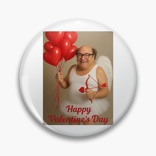 Item preview, Danny devito Cupid Happy Valentine's Day funny prank love heart meme designed and sold by CheeseBlueprint.