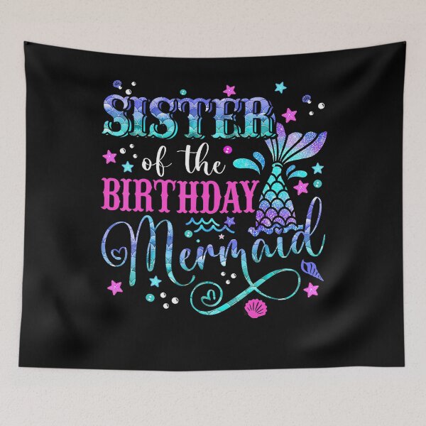 Item preview, Sister Of The Birthday Mermaid Girl Bday Party Squad Family designed and sold by TysonLangosh.