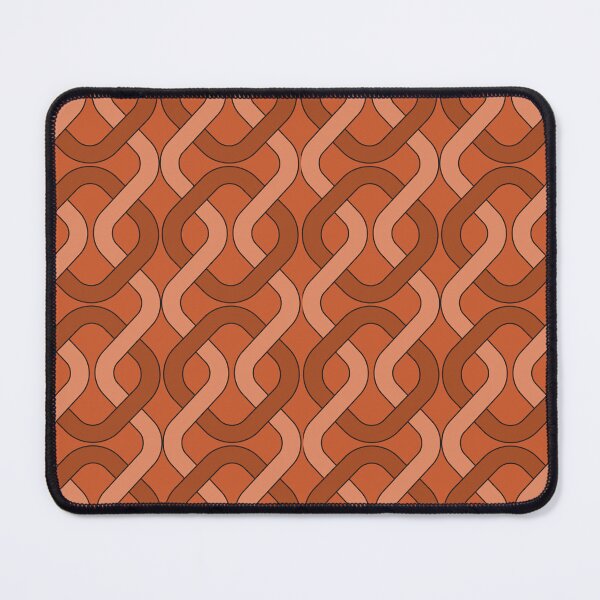 Item preview, Seamless retro chain weave terracota designed and sold by ChimaHome.