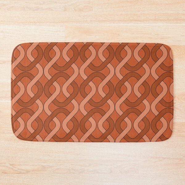 Item preview, Seamless retro chain weave terracota designed and sold by ChimaHome.