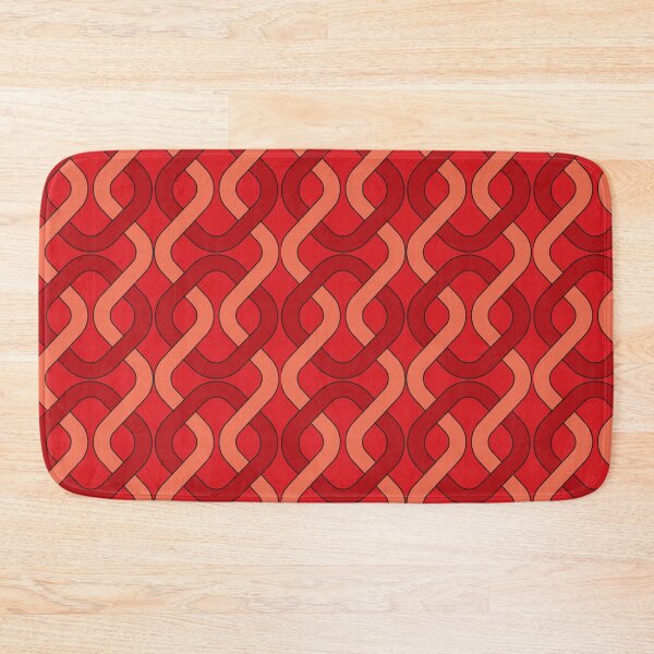 Item preview, Seamless retro chain weave red designed and sold by ChimaHome.