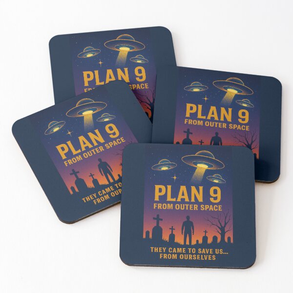 Item preview, Plan 9 from Outer Space Retro Sci-Fi Poster | Cult Classic Alien Invasion Art designed and sold by VoglR.