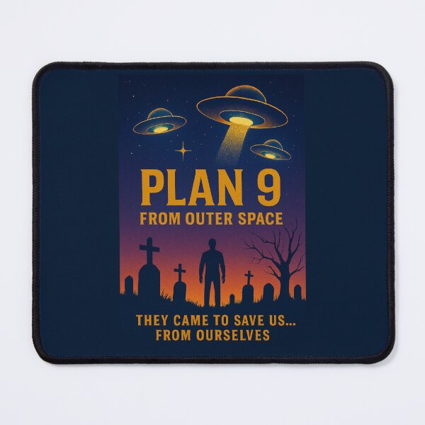 Item preview, Plan 9 from Outer Space Retro Sci-Fi Poster | Cult Classic Alien Invasion Art designed and sold by VoglR.