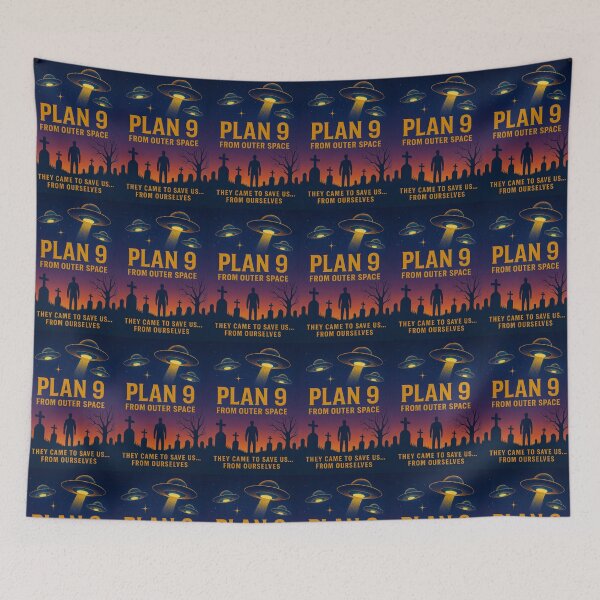 Item preview, Plan 9 from Outer Space Retro Sci-Fi Poster | Cult Classic Alien Invasion Art designed and sold by VoglR.