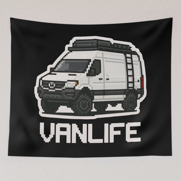Item preview, Mercedes sprinter vanlife 8bit designed and sold by VANLIFE..