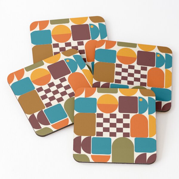 Item preview, Mid-Century Modern Geometric Art designed and sold by retrobliss70s.
