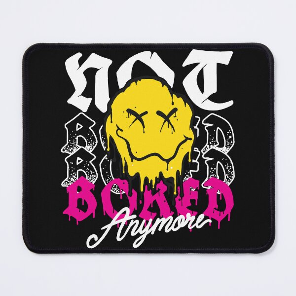 Item preview, Not Bored Anymore – Melting Smiley Drip Streetwear Graphic designed and sold by Rogue Heart Collective™.