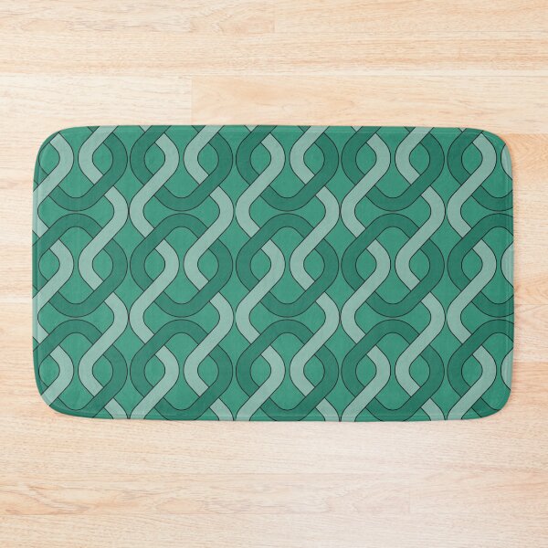 Item preview, Seamless retro chain weave green designed and sold by ChimaHome.