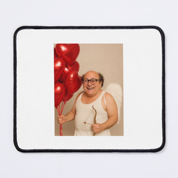 Item preview, Danny devito Cupid Happy Valentine's Day funny prank love heart meme designed and sold by CheeseBlueprint.