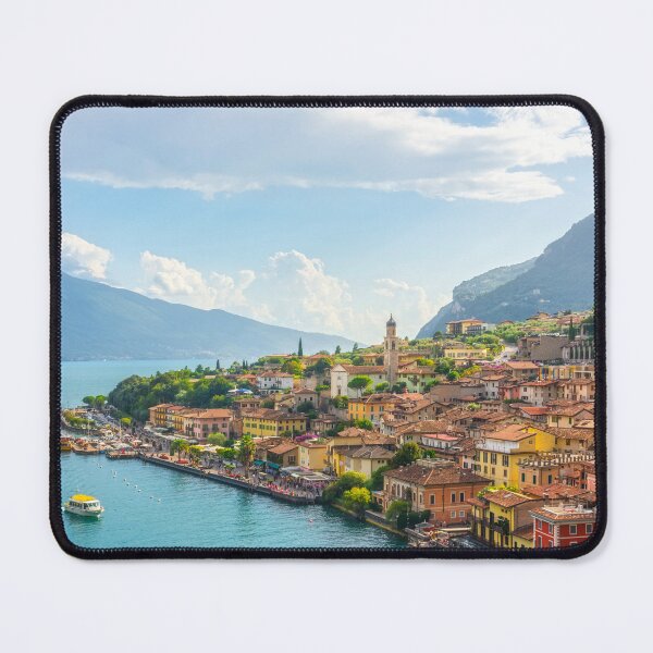 Item preview, Limone sul Garda, Colorful Village Amidst Lake Garda and Alpine Cliffs designed and sold by Stefano Orazzini.