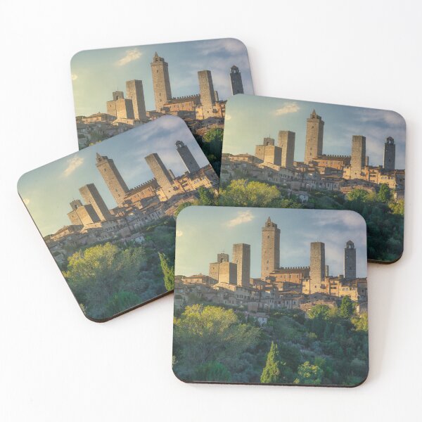 Item preview, The Medieval Manhattan, Golden Sunset Illuminates San Gimignano Towers designed and sold by Stefano Orazzini.