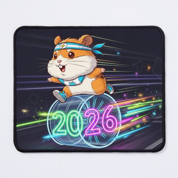 Item preview, New Year Runner Hamster designed and sold by PetJoyPrintsCO.