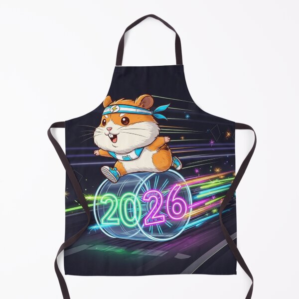 Item preview, New Year Runner Hamster designed and sold by PetJoyPrintsCO.