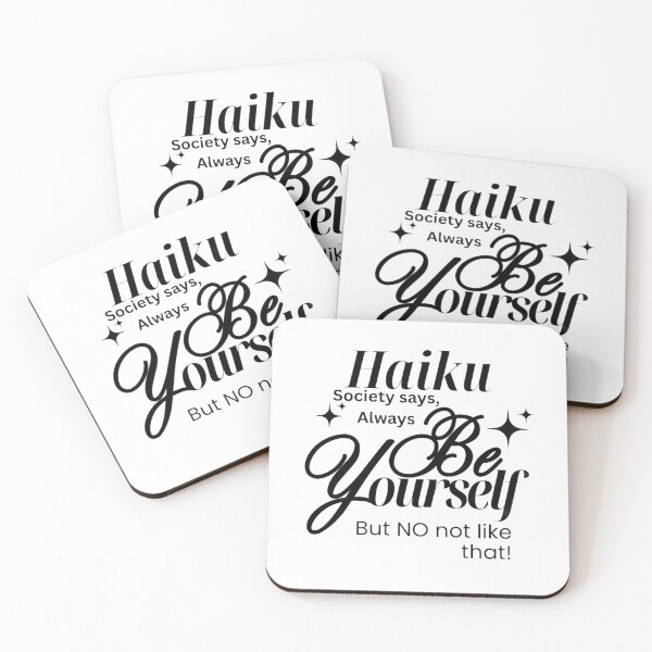 Item preview, Paris Poet Haiku Be Yourself Black Text designed and sold by ParisPoet.
