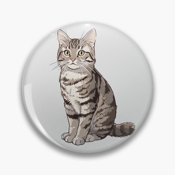 Item preview, Cute Grey Tabby Cat designed and sold by xiao xuans.