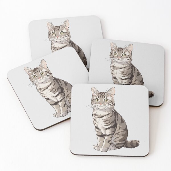 Item preview, Cute Grey Tabby Cat designed and sold by xiao xuans.
