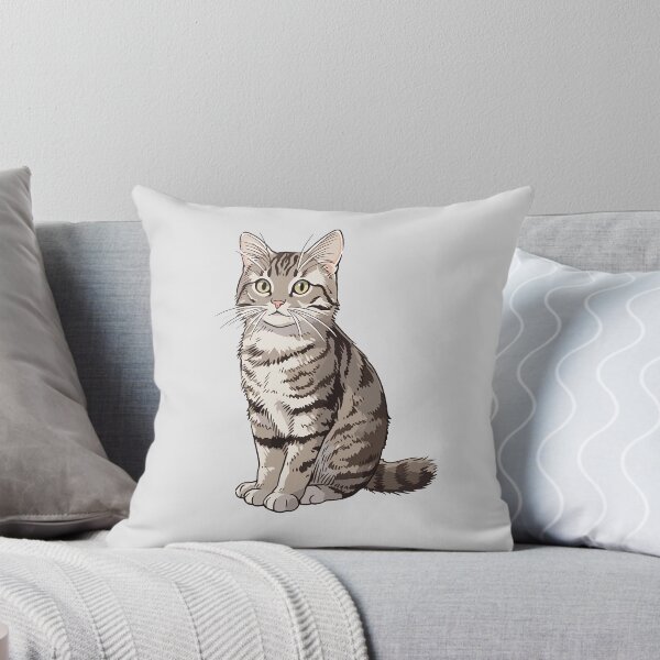 Item preview, Cute Grey Tabby Cat designed and sold by xiao xuans.