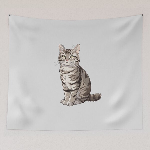 Item preview, Cute Grey Tabby Cat designed and sold by xiao xuans.