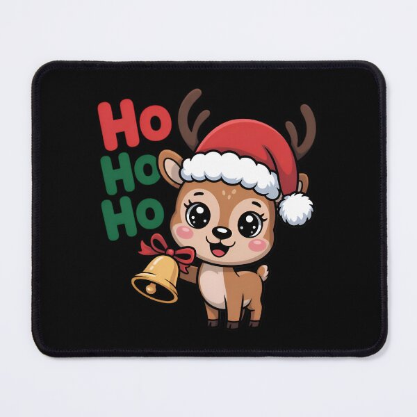 Item preview, Christmas Reindeer Ho Ho Ho and Bell kawaii designed and sold by Nimkaew.