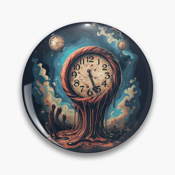 Item preview, DALI-ESQUE MELTING CLOCK - CHAOS & SURREALISM designed and sold by NomadicNatureCo.