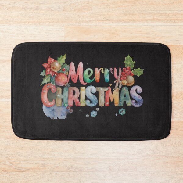 Item preview, Painted Merry Christmas with Rowan Berries – Winter Holiday Art designed and sold by AgataUrbanska.