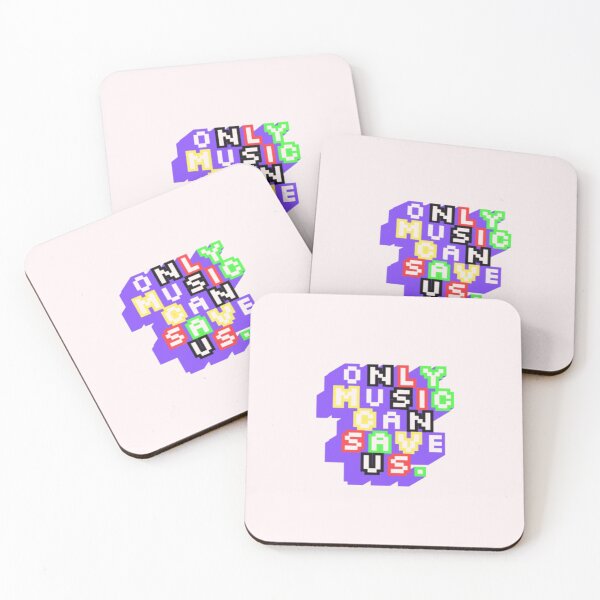 Item preview, Only Music Can Save Us Retro Pixel Art Typography designed and sold by creativerooney.