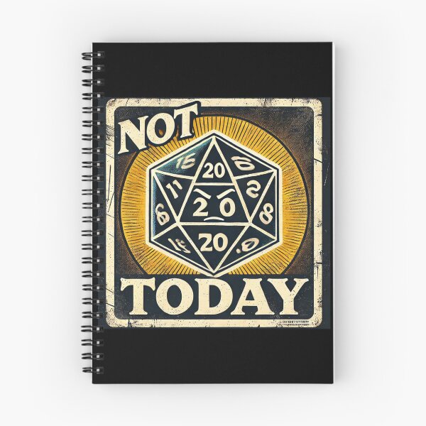Item preview, Not Today – Dice Critical Roll Angry D20 designed and sold by Galskap.