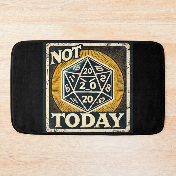 Item preview, Not Today – Dice Critical Roll Angry D20 designed and sold by Galskap.