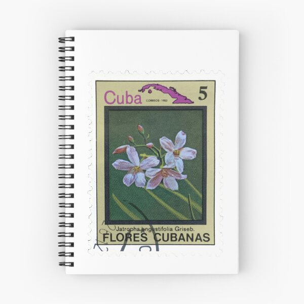 Item preview, Jatropha Angustifolia Griseb Cuban Flower Vintage Postage Stamp designed and sold by red-amber65.