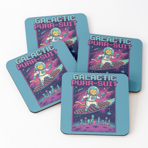 Item preview, Galactic Purr-suit - Retro Space Cat designed and sold by Kunal Pratap Singh.