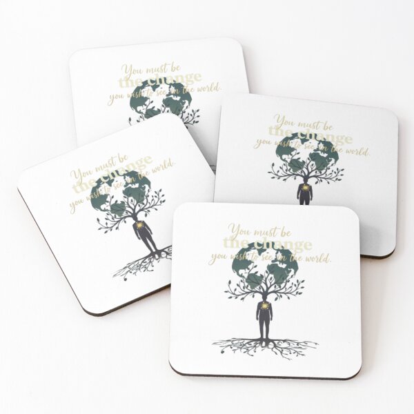 Item preview, You must be the change you wish to see in the world designed and sold by QUOTES FOR DAYS.