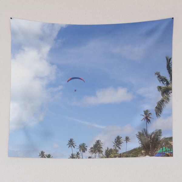 Item preview, paraglider flying over the beach designed and sold by felipequeiroz.