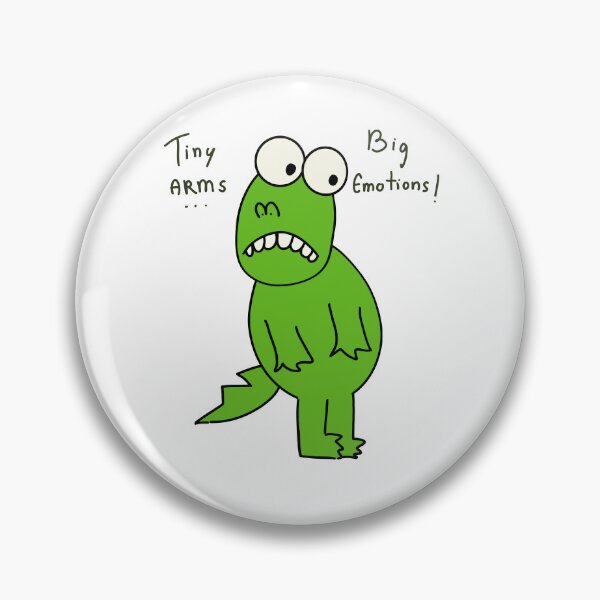 Item preview, Tiny Arms Big Emotions Funny Awkward Dino Cartoon designed and sold by Mason-Pride.