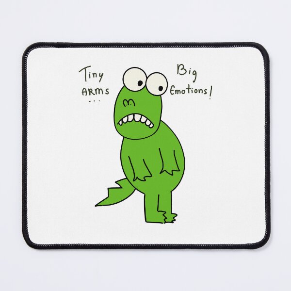 Item preview, Tiny Arms Big Emotions Funny Awkward Dino Cartoon designed and sold by Mason-Pride.