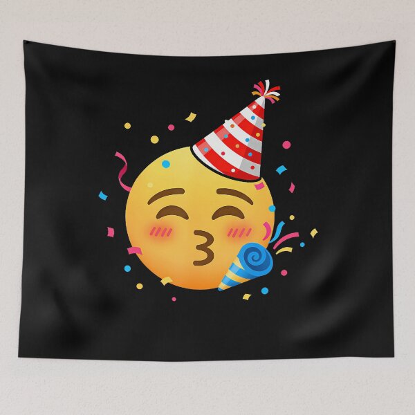 Item preview, Funny Emoticon Party Smiling Face Partying Birthday designed and sold by TysonLangosh.