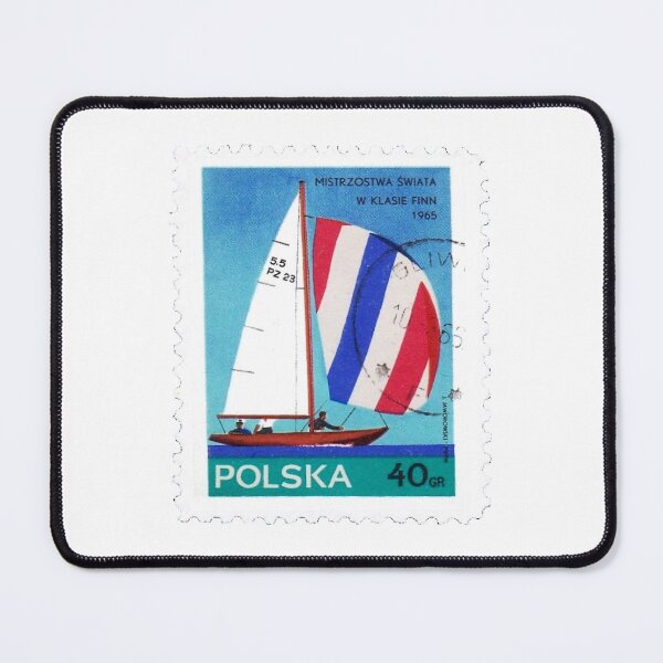 Item preview, Poland Polish Boat Ship 1965 Vintage Postage Stamp designed and sold by red-amber65.