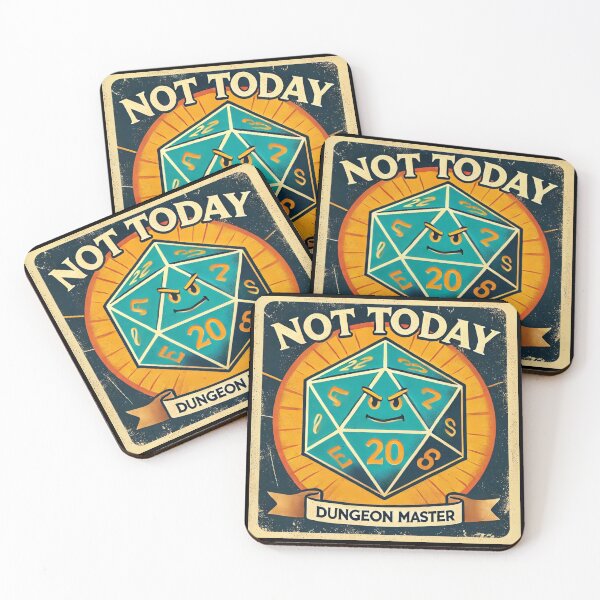 Item preview, Not Today – Dice Critical Roll Angry D20 designed and sold by Galskap.