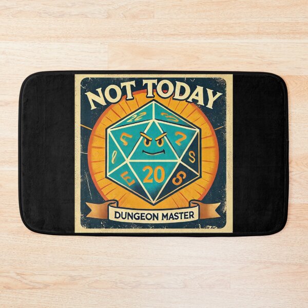 Item preview, Not Today – Dice Critical Roll Angry D20 designed and sold by Galskap.