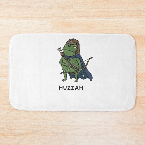 Item preview, Huzzah Frog Knight Funny Sword Meme Quote designed and sold by hexenor.