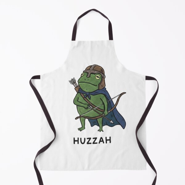Item preview, Huzzah Frog Knight Funny Sword Meme Quote designed and sold by hexenor.