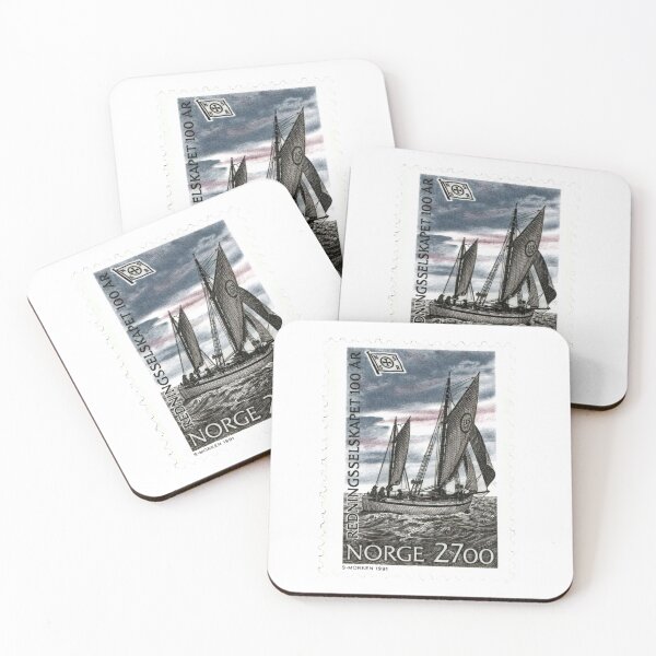 Item preview, Norwegian Norge Ship Vintage Postage Stamp designed and sold by red-amber65.