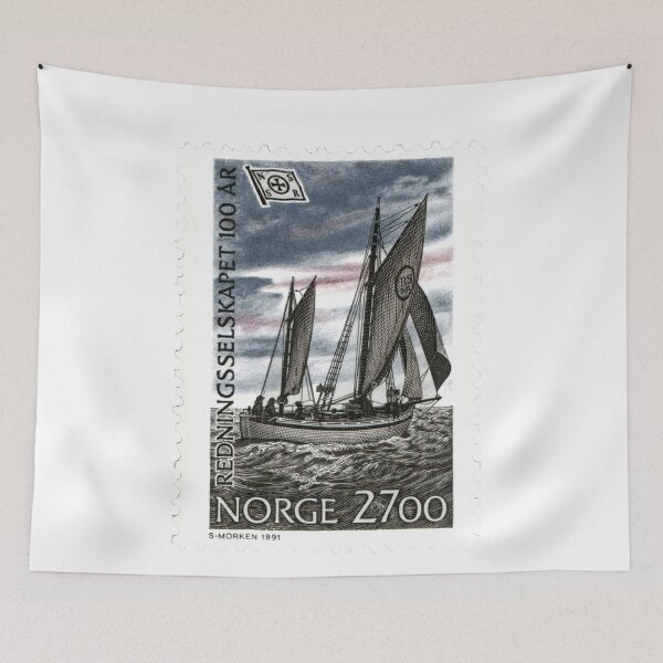 Item preview, Norwegian Norge Ship Vintage Postage Stamp designed and sold by red-amber65.