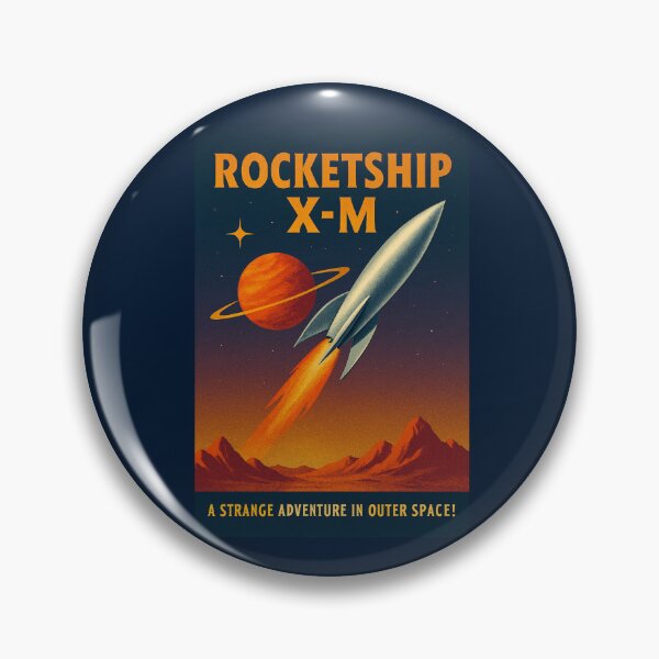 Item preview, Rocketship X-M Retro Sci-Fi Poster | 1950s Space Adventure Art designed and sold by VoglR.
