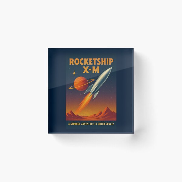 Item preview, Rocketship X-M Retro Sci-Fi Poster | 1950s Space Adventure Art designed and sold by VoglR.